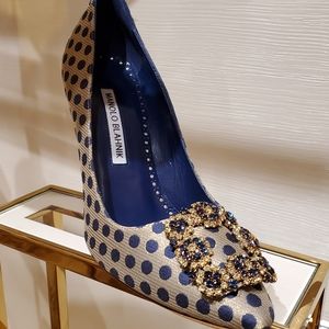 Manolo Blahnik Hangisi Jacquard Pump